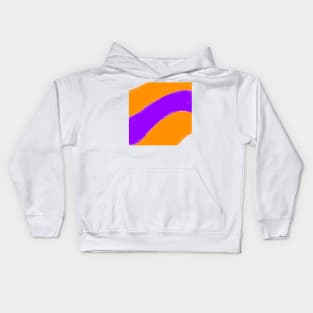 orange purple watercolor abstract texture Kids Hoodie